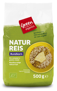 Orez brun bob rotund (GreenOrganics) eco 500g                                                       -                                     543