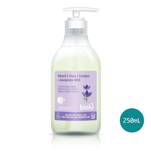 Sapun lichid cu lamaie si lavanda bio 250ml, Biolu                                                  -                                  104725