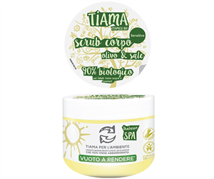 Scrub pentru corp cu extract de maslin si sare bio 250ml Tiama                                      -                                  103417