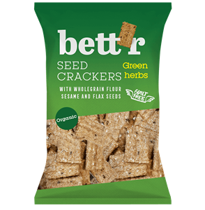 Crackers integrali cu ierburi eco 150g Bettr                                                        -                                  103291