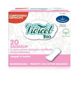 Protej slip din bumbac bio, hipoalergenic, compostabil - Normal ( 20 buc ) - VIVICOT BIO            -                                  103852