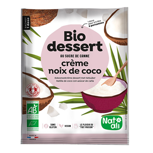 Desert crema cu cocos, bio, 60g, Nat-ali                                                            -                                  106627