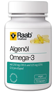 Omega 3 din ulei de alge 1183mg 75 capsule 88.7g Raab                                               -108522                                  