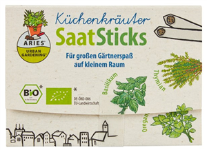 Betisoare cu seminte pentru semanat - ierburi aromatice bio 8 bucati Aries                          -                                  108481