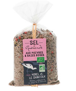 Sare de mare cu piper si boabe de piper roz bio 250g Morel et Le Chantoux                           -107697                                  