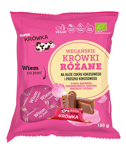 Caramele - aroma trandafir bio 150g Super Fudgio                                                    -                                  107841
