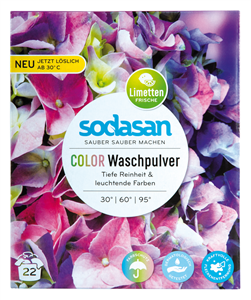 Detergent praf bio pentru rufe albe si colorate LIME 1010g SODASAN                                  -                                  103150