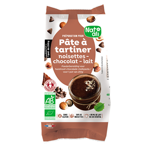 Mix pentru crema tartinabila alune si ciocolata cu lapte, bio, 170g, Nat-ali                        -                                  106636