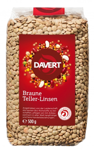 Linte maro bio 500g DAVERT                                                                          -                                  101438