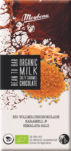 Ciocolata cu lapte si caramel sarat, bio, 100g, Meybona                                             -107302                                  