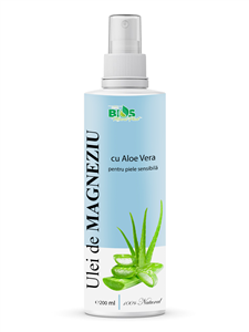 Ulei de Magneziu cu Aloe Vera, pentru piele sensibila, 200 ml, Bios Mineral Plant                   -                                  106027