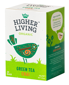 Ceai verde - CHAI - eco, 20 plicuri, Higher Living                                                  -                                  102667