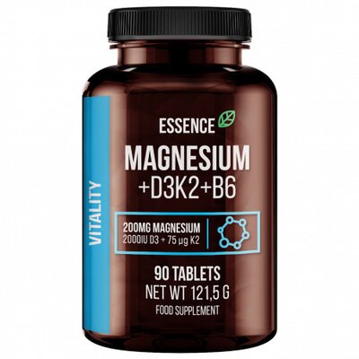Magneziu + Vitamina D3, K2 si B6 90tab